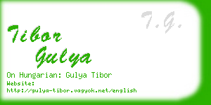 tibor gulya business card